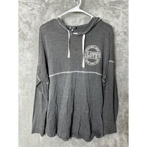 Attitude Not Included Shirt Womens 1X Hooded Gray‎ Love Logo Athleasure